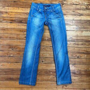 MISS sixty Karen jeans low rise light wash blue denim 98% cotton stretch size 25